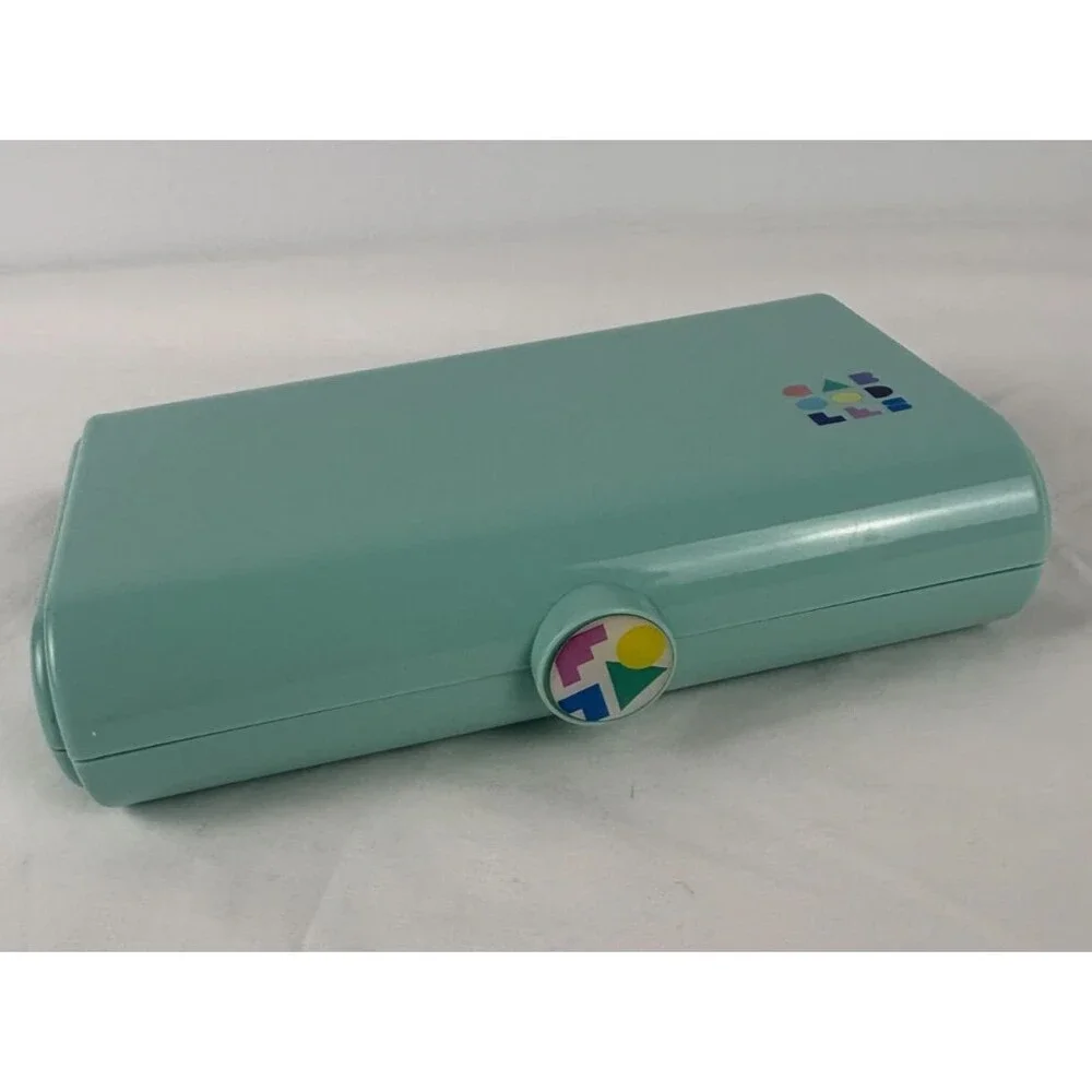 Caboodles 5606 Mint Green Makeup Case Mirror Tray Organizer Y2K 90s Vintage